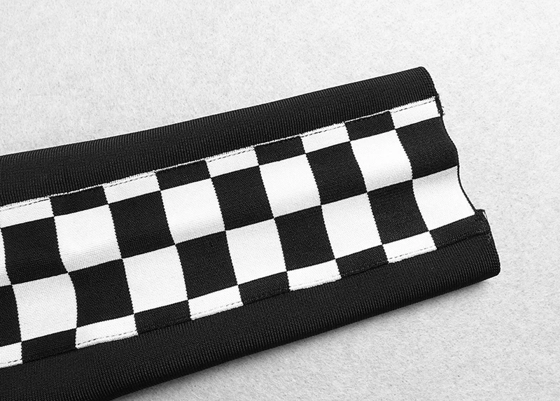 Лето,, модный сексуальный комбинезон с геометрическим рисунком, с открытыми плечами, с короткими рукавами, бандаж знаменитости для вечеринок