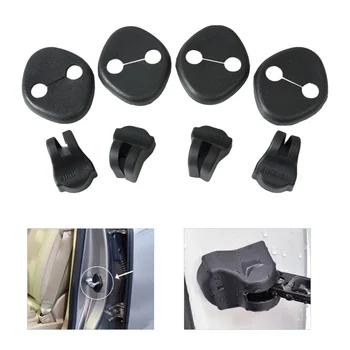 

CITALL NEW Car Door Striker Cover Lock Protector Stopper Buckle Case Cap Check Arm Cover For Hyundai IX35 Sonata 8 2010-2014