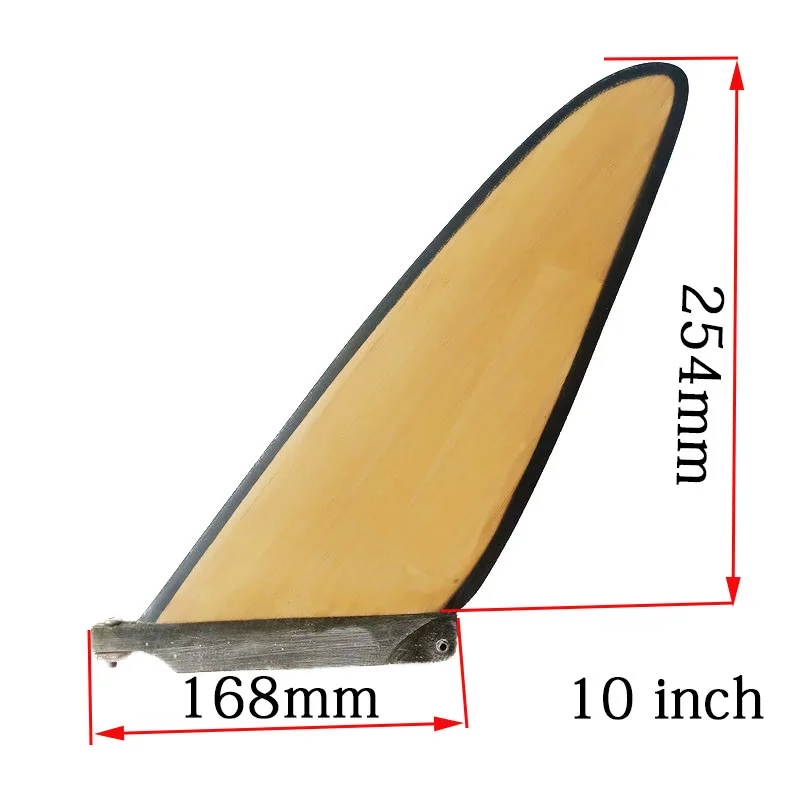 SUP Longboard Fin 10 ''плавники для серфинга Бамбуковые весло доска Вейкборд Kiteboards