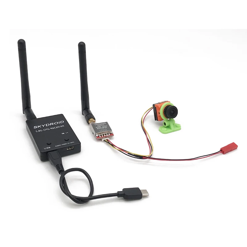 Приёмник FPV 5 8G UVC OTG VR Android телефон + 200/600 мВт передатчик TS5828 CMOS 1500TVL камера|Наборы