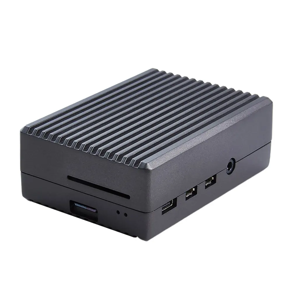 

For Raspberry Pi 4 Model B Aluminum Alloy Case Cooling Shell Metal Enclosure Heat Dissipation for Pi 4B