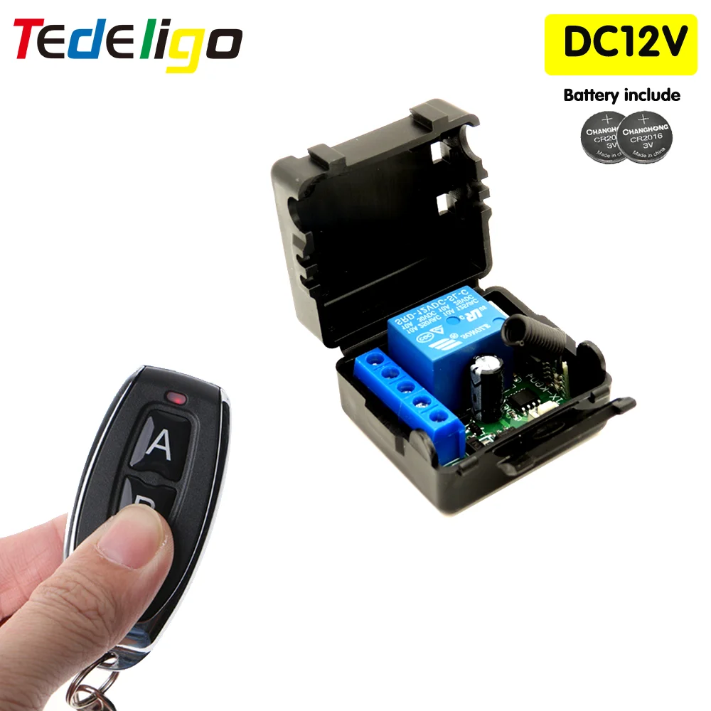 Беспроводной пульт дистанционного управления 433 МГц 12 В постоянного тока 1 канал