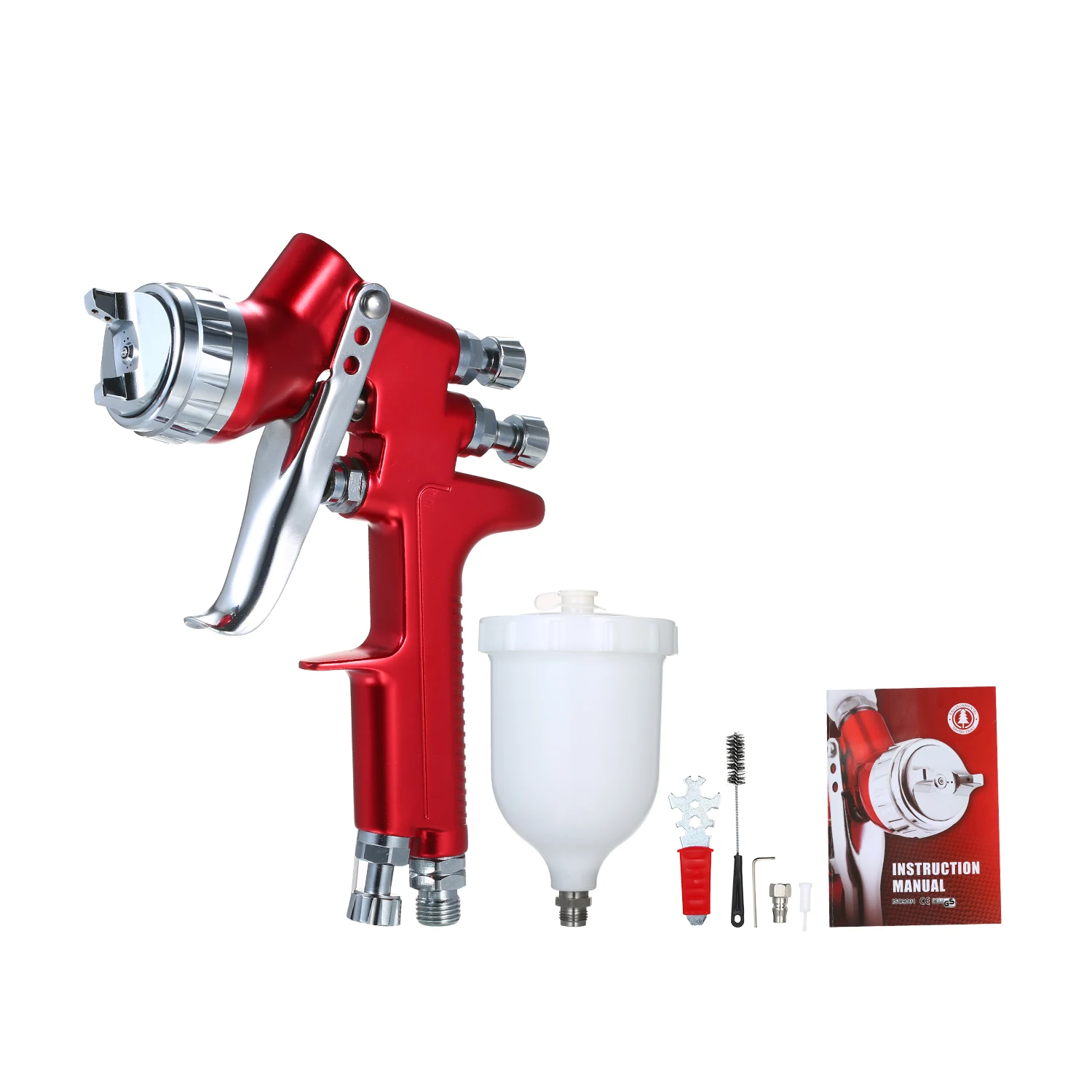 HVLP набор краскораспылителей 1,3 мм стальное сопло 600 мл горшок машина краска мебель DIY набор для краски инструмент для ремонта автомобиля