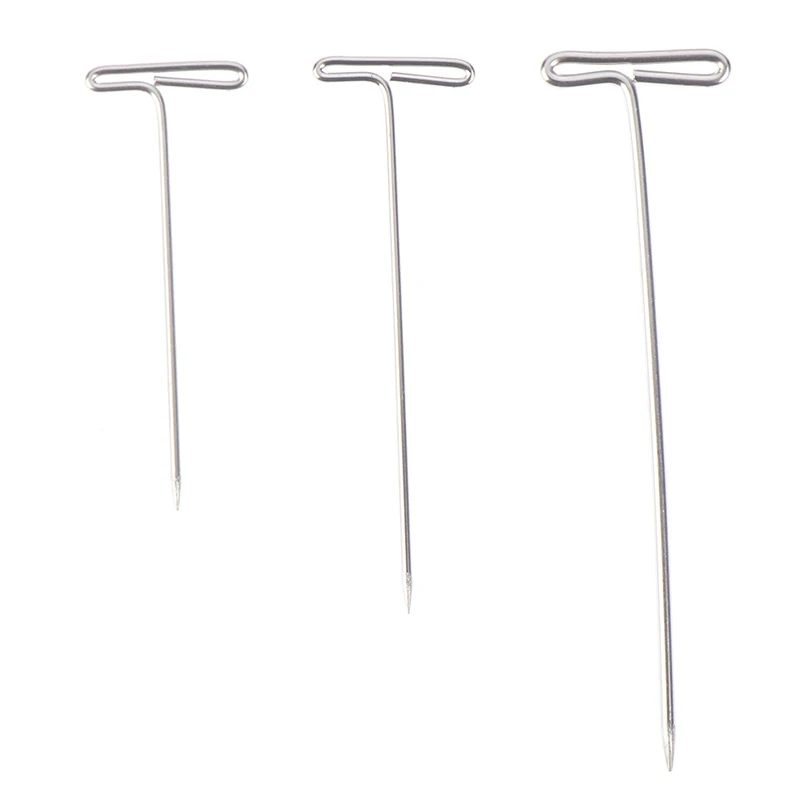 1 Set T-Pins Holding Wigs Hair Extension Making Blocking Knitting Modeling And Crafts Hair Styling Accessories