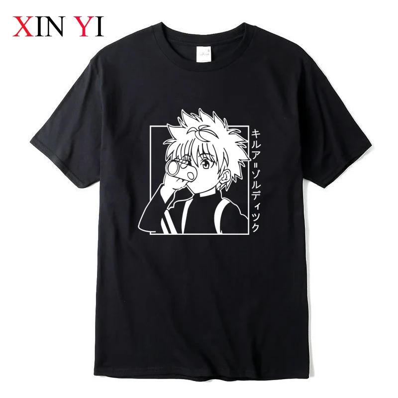 Xin yi-メンズカジュアルTシャツ,高品質,綿100%,カワイイ