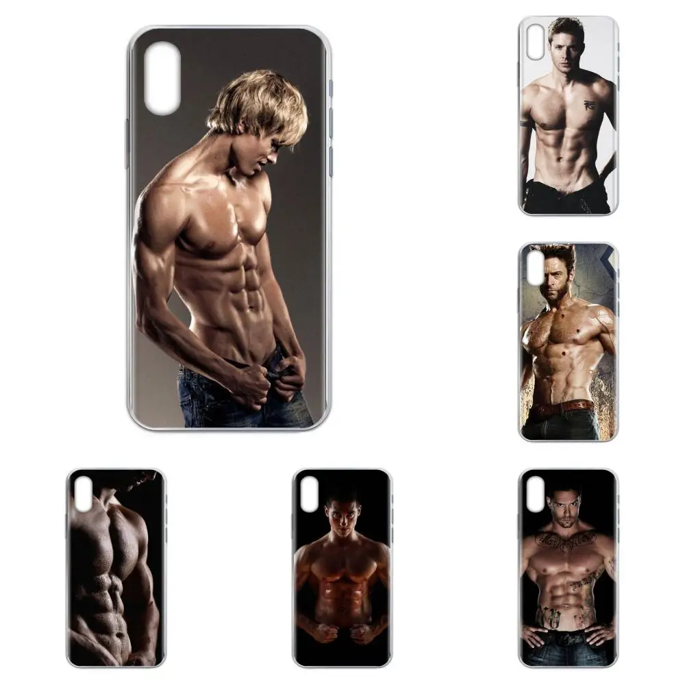 Soft TPU Design For Apple iPhone 11 Pro X XR XS MAX 4 4S 5 5S 5C SE 6 6S 7 8 Plus Body Male Man Muscle | Мобильные телефоны и