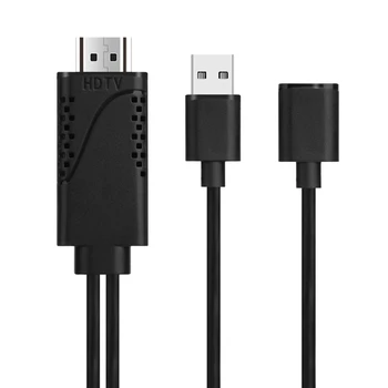 

Same Sn Cable, Mobile Phone Connected to TV, Same Sn Display for Apple Android to HDMI USB - 1.8M