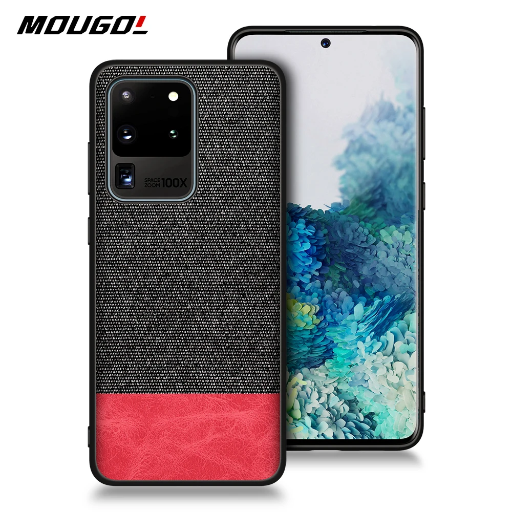 Для Samsung Galaxy S20 Plus Ультра чехол для телефона Противоударная задняя крышка ткань
