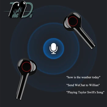 

teng du Bluetooth Wireless Earphones Headphones Earbuds TWS Touch Control Sport Headset Noise Cancel Earphone Headphone