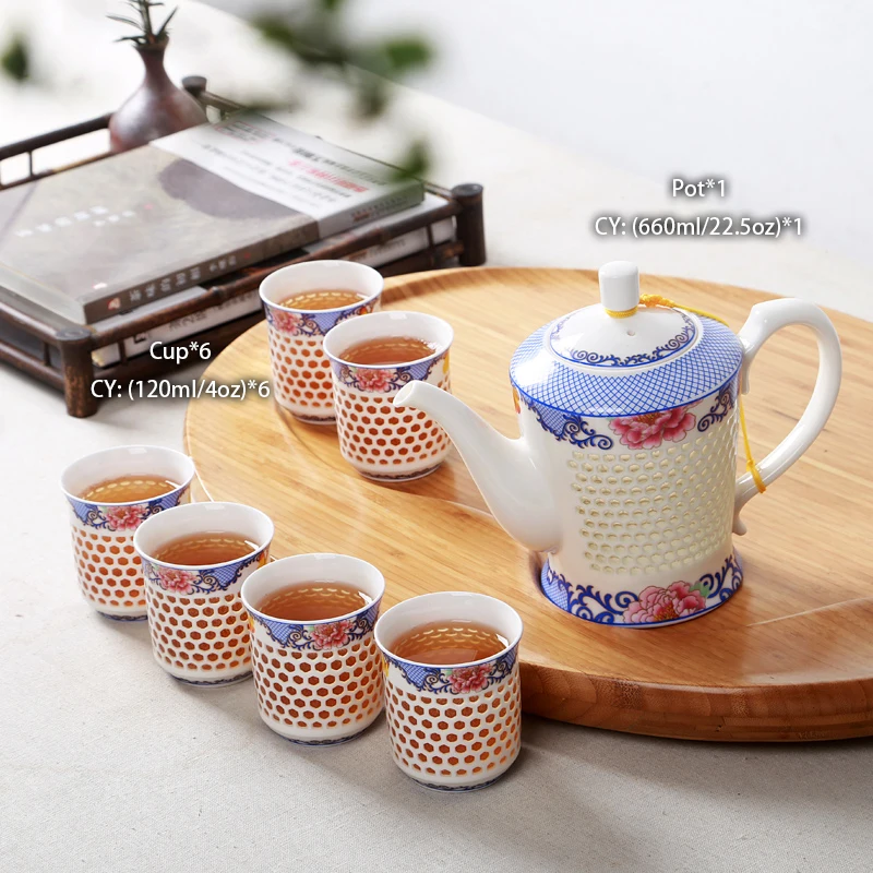 磁器サービス 【ソリッド】 Gaiwan ティーカップマグ茶道ティーポット