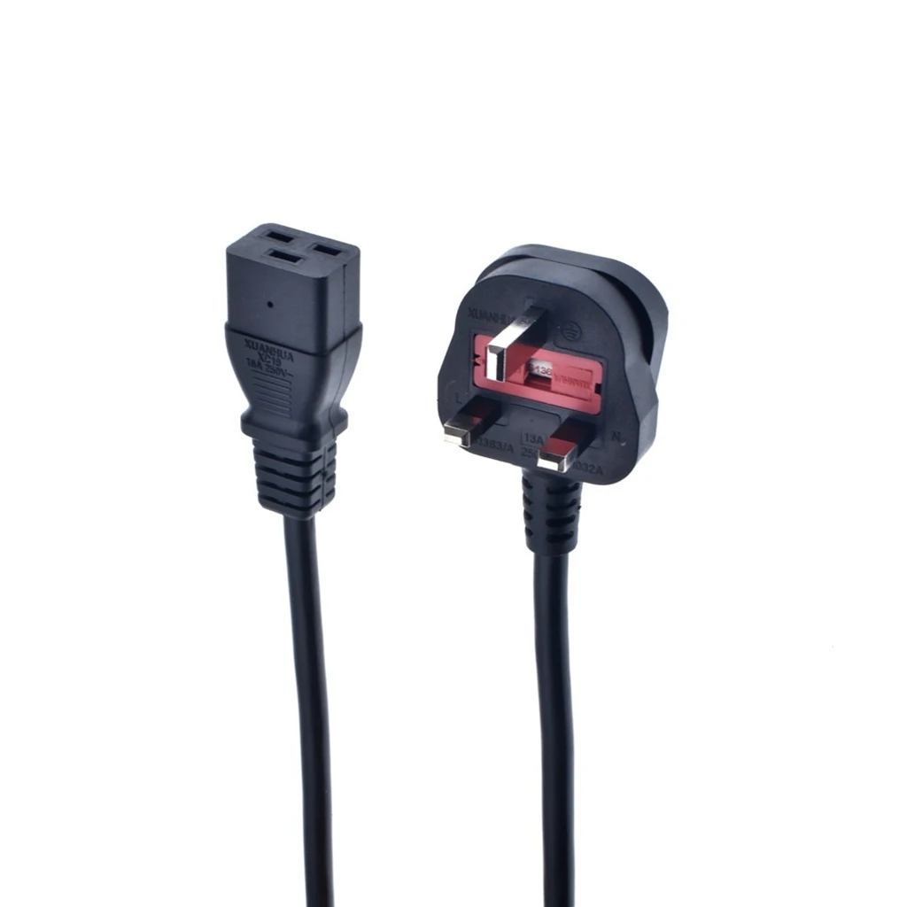 Удлинительный шнур IEC 320 C19 в Сингапур Великобритания 3 зубца для PDU подключен к C20