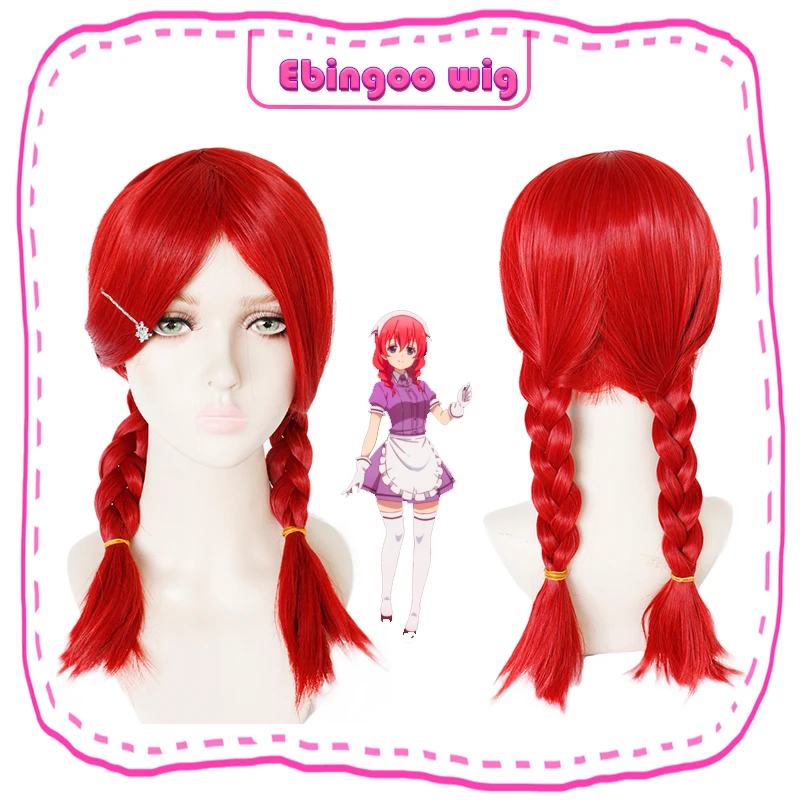 Ebingoo Blend S Esu Miu Amano, парик для косплея, длинный красный, двойной плетеный, для ролевых игр, синтетический костюм для Хэллоуина, женский парик