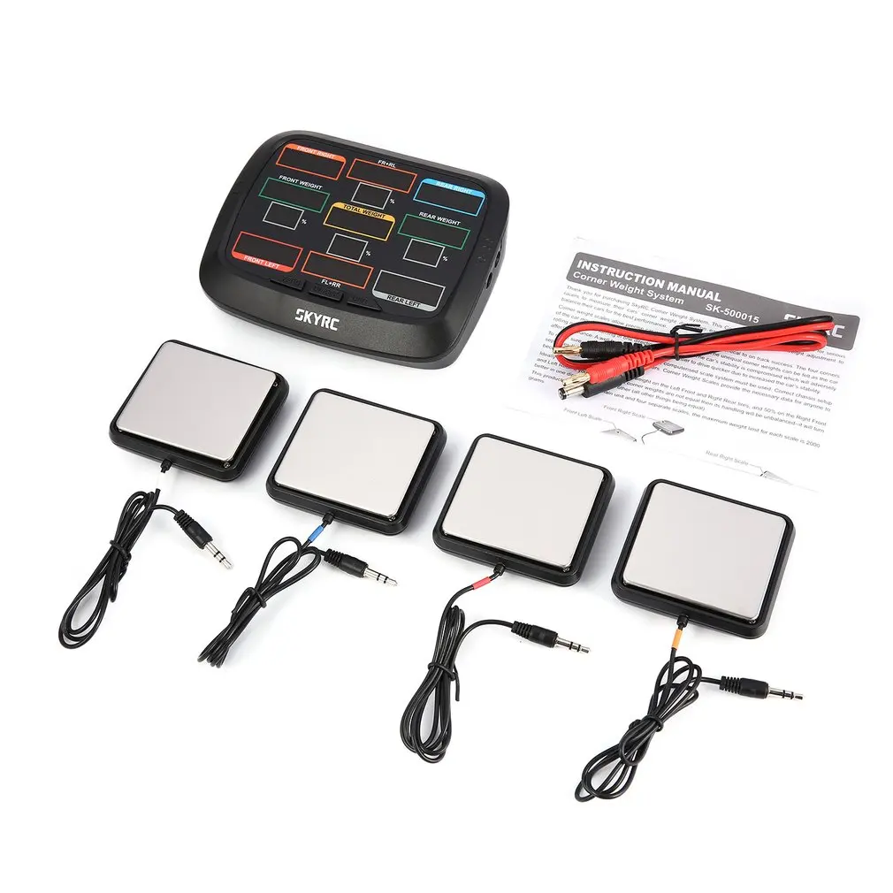 

Hot! SkyRC Corner Weight RC Car Balancing Scale System Setup Kit for 1/8 1/10 1/12 RC Car Truck Buggy Off-road SK 500015 RC Accs