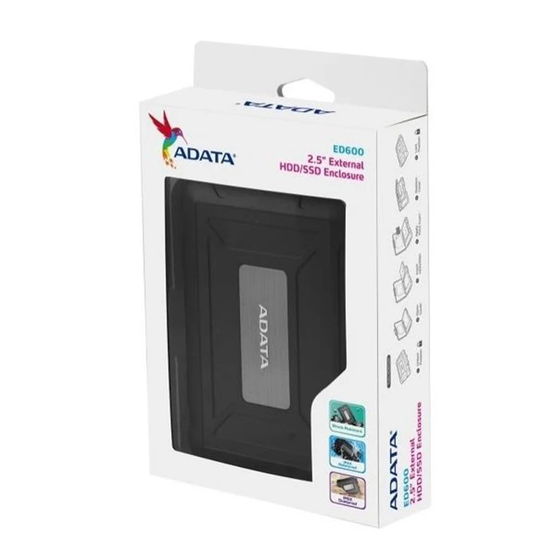 Корпус Adata HDD 2,5 usb 3,0 Sata usb корпус ED600 внешний жесткий диск IP54 твердотельный накопитель HD диск черный USB3.1 док-станция Прямая поставка