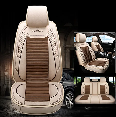 Автомобильный Универсальный Набор авточехлов для chevrolet captiva cruze 2012 tahoe traverse 2008 lacetti aveo t250 t300 lanos - Название цвета: Coffee Standard