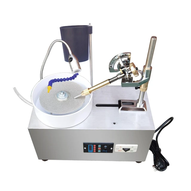 Lapidary Gemstone Flat Grinder Gem Jewelry Faceting Machine Copper Wire  Motor