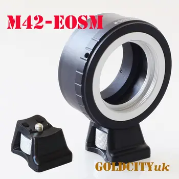 

Adapter Ring with Tripod Stand for M42 42mm Lens to canon EOSM EF-M Mirrorless Camera EOSM/M2/M3/m5/m10/M50