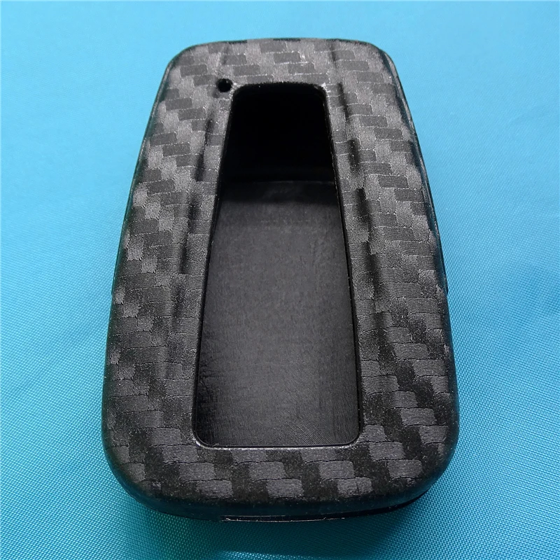 Чехол для автомобильных ключей из углеродного волокна силиконовый чехол дистанционного брелока брелок Защитная сумка для ключей подходит для Toyota CHR C-HR RAV4