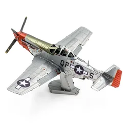 3d metal puzzle P 51D mustang doce arlene modelo kits montar quebra cabeça presente brinquedos para crianças