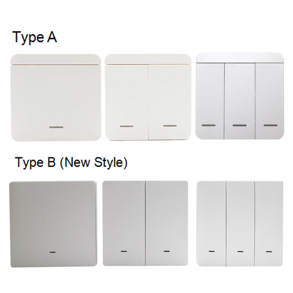 WiFi RF DIY Wifi Smart Switch Tuya Smart Breaker Wireless Switch Controller Light RF 433Mhz Wall DIY Relay Timer