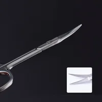 LIZY Eyelash Scissors Sharp Head 3.5mm Thick Stainless Steel Curved Nose Hair Beard Facial Scissors Eyebrow Cosmetic Makeup Tool 2