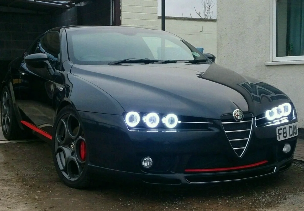 6 шт. супер яркий белый цвет 3528 SMD комплект светодиодов «глаза ангела» дневной ходовой светильник DRL для Alfa Romeo 159 2005-2011 стайлинга автомобилей