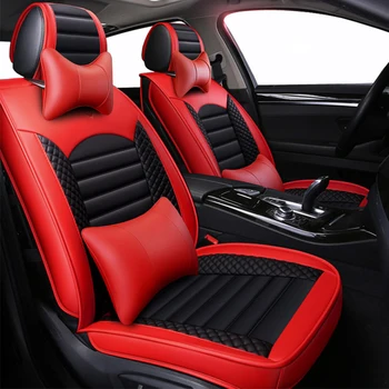

Leather Cartoon car seat covers for toyota estima fj cruiser fortuner harrier highlander hilux vitz wish of 2018 2017 2016 2015