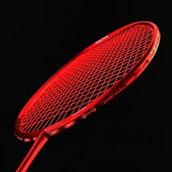 Lightest 100 Carbon Fiber Badminton Rackets String Max Tension Training Racquet With Bag Speed Sports Adult Training Racquet