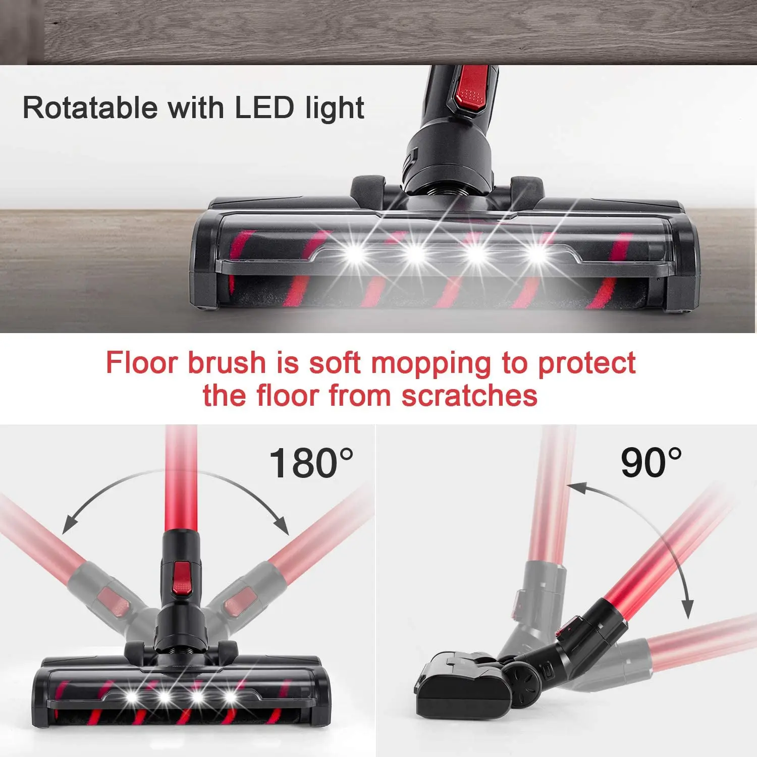 7 Day Delivery MOOSOO K23 Cordless Vacuum Cleaner 23kpa Suction HEPA