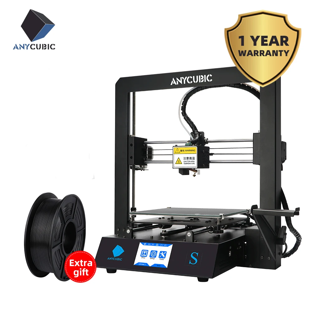 ANYCUBIC 3d принтер мега-S обновления I3 Мега огромный объем сборки 3d принтер металлический каркас Ultrabase 3d принтер impressora 3d Друкер - Цвет: Mega S  Anycubic