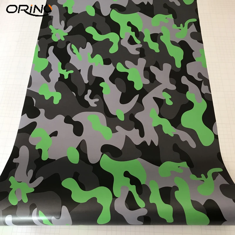 Black Green Grey Vinyl Film Sticker-3