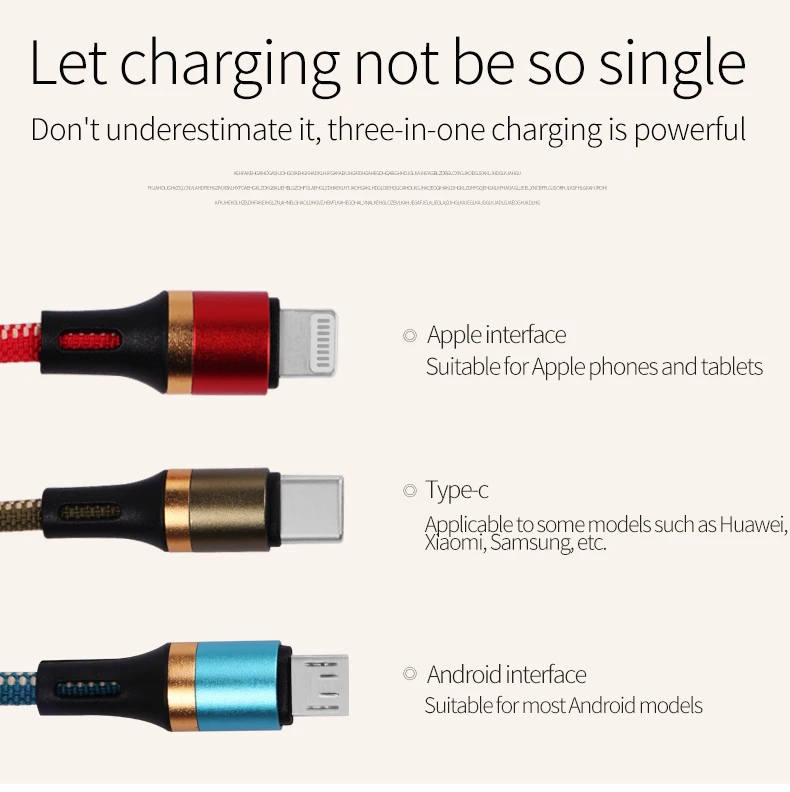 3 в 1 брелок Портативный короткий usb кабель для быстрой зарядки для iphone samsung s9 a50 xiaomi redmi note 7 и 8 pro мульти линия передачи данных