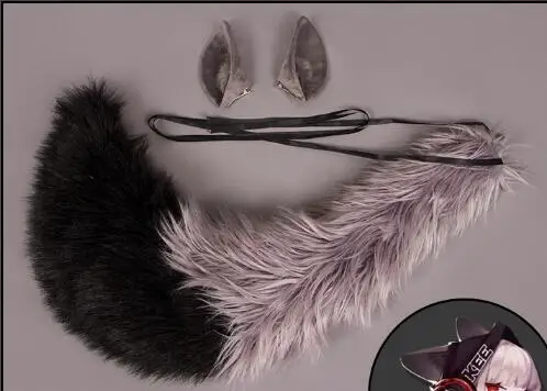 ears tail Горячая игра Arknights Frostleaf Cospaly Костюм Униформа Десс полный комплект очень редуктивный ролевые игры Prop одежда костюмы на Хэллоуин - Цвет: ears tail