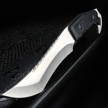 

XUAN FENG LCM66 hunting knife retro tactical small fixed knife solid wood handle survival knife camping rescue portable knife