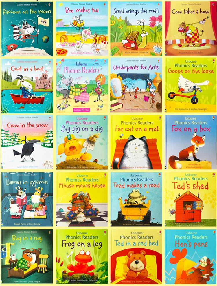 ズボーンフォニックス読者英語本p子供0 3幼児教育単語文学習ブックランダム2本 Null Aliexpress