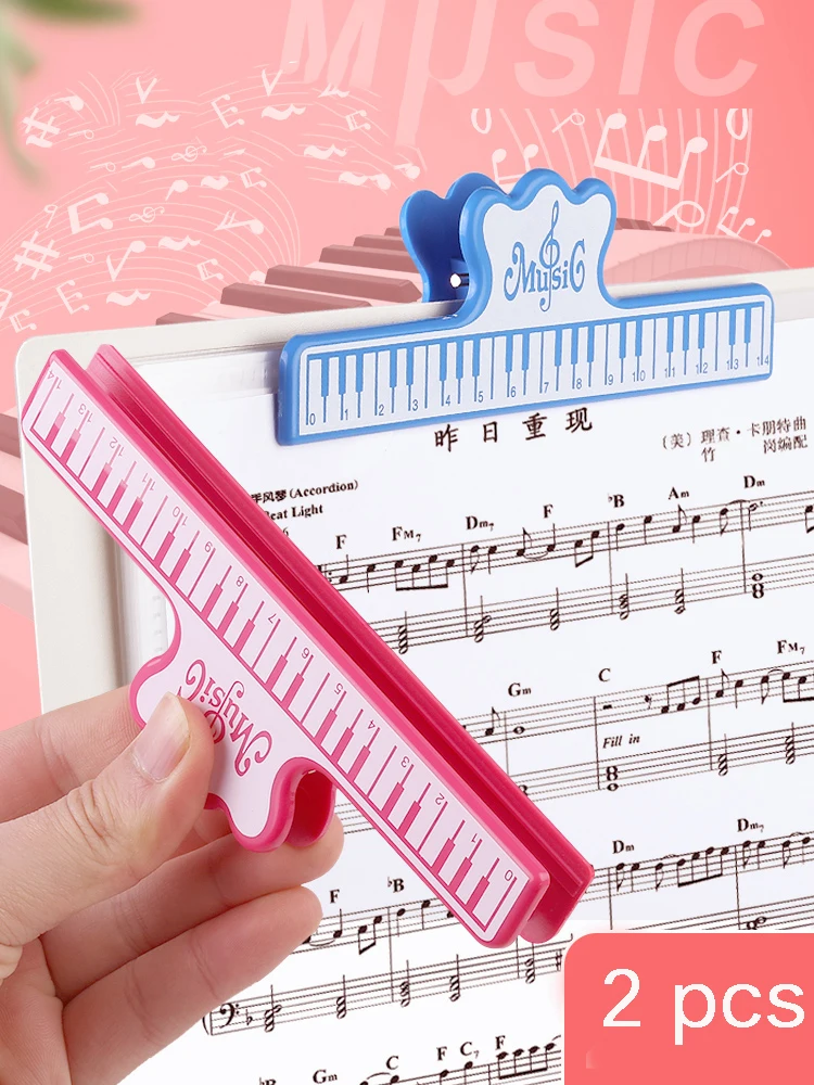 

1pcs Music Book Sheet Clip Holder for Guitar Piano Violin Cello Flute Musical Instrument Musician Helper High Strength