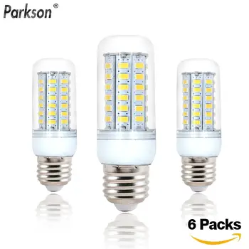 

6PCS E27 LED Corn Bulb Lamp Lampada 220V 24 38 48 56 69 72 96 Leds Light Bulb For spotlight Chandelier Ampoule Bombillas