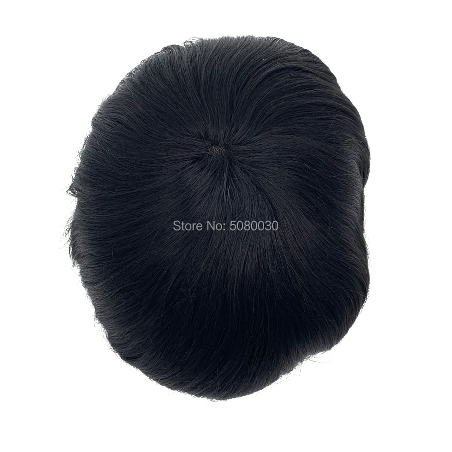Изготовленные на заказ швейцарские кружевные волосы системы мужские парики для мужчин протез волос