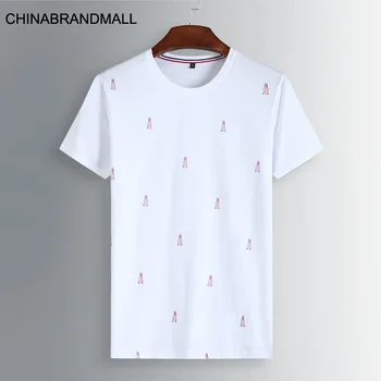 

Plus Fat Plus Size Male Summer Short Sleeve Sweatshirt T Shirt Extra Large Fat Fat Man Half Sleeve Round Neck Mercerized