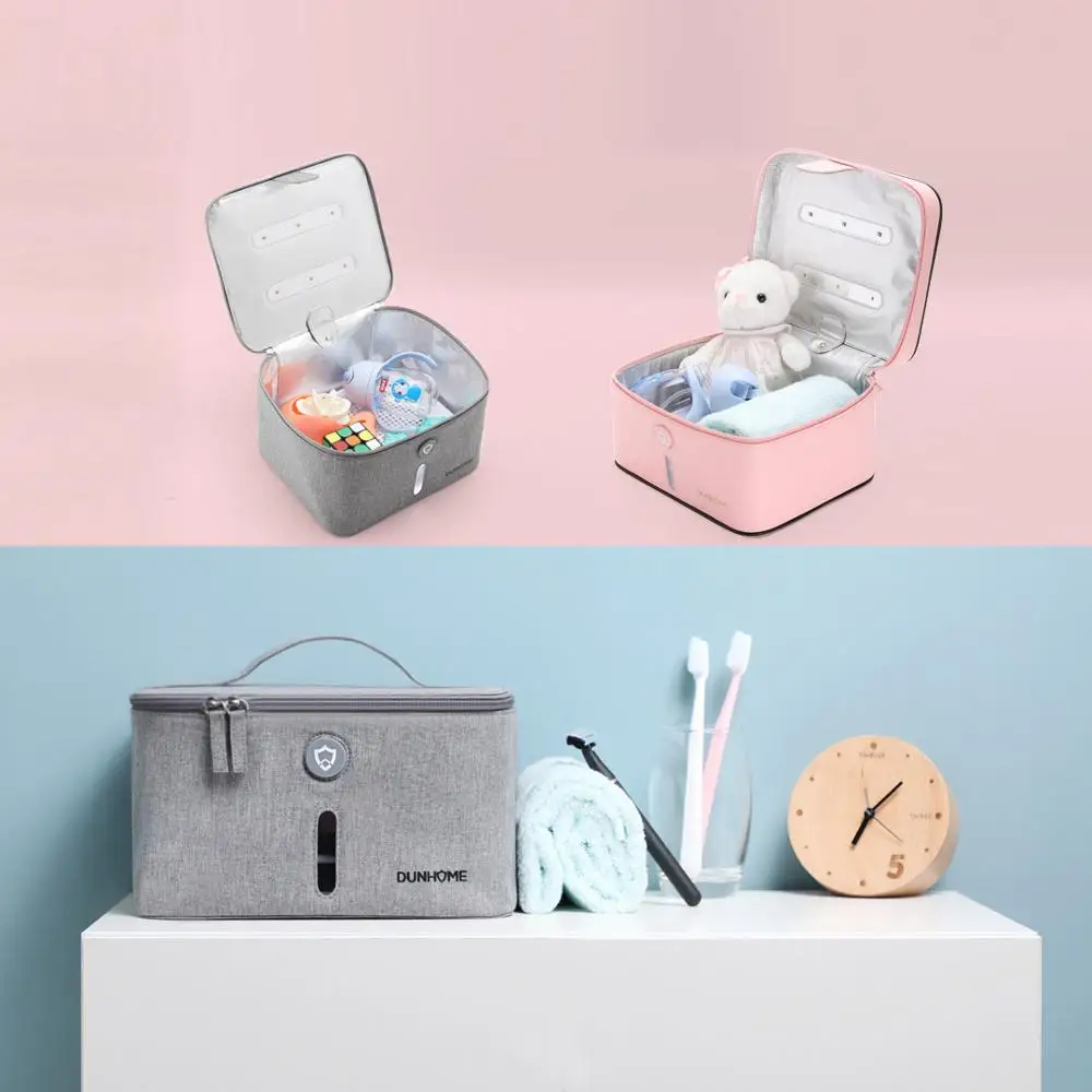  Xiaomi mijia Deodorization Box LED UV Portable Light Negative Ion Sterilization Box Storage Bag Car