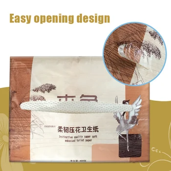 

400Pcs /bag Large Toilet Paper Tissue Household Bathroom Soft Safe Home Paper Towel 2 Pack Soft Paper Extraction