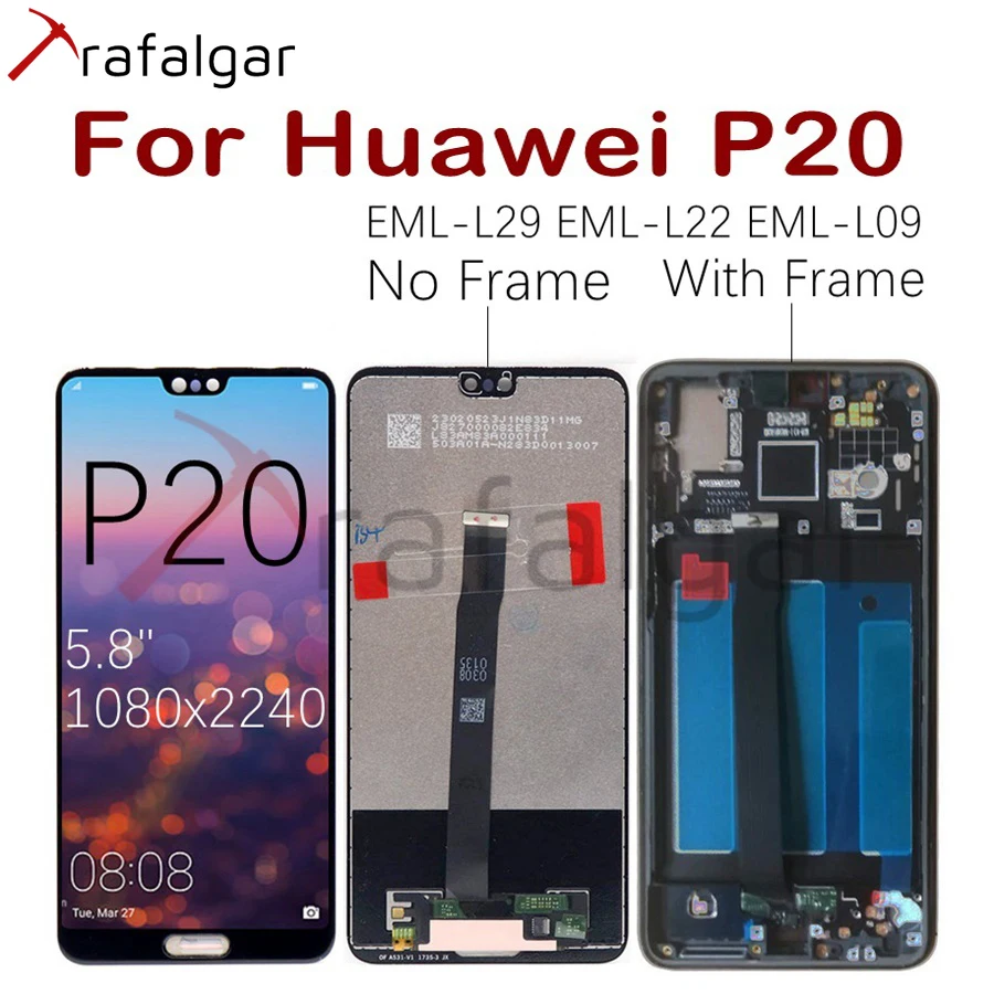Дисплей Trafalgar для Huawei P20 ЖК дисплей телефон цифровой преобразователь сенсорный
