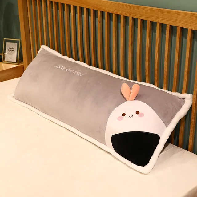 70-120cm Cartoon Rectangle Pillow Soft Rice ball&Mushroom&Bread&Poached Egg Long Boyfriend Pillow Bed Sleep Cushion Lovely Gifts