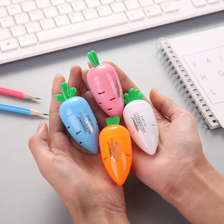 1 шт. точилка для карандашей с морковкой креативная Милая мультяшная форма
