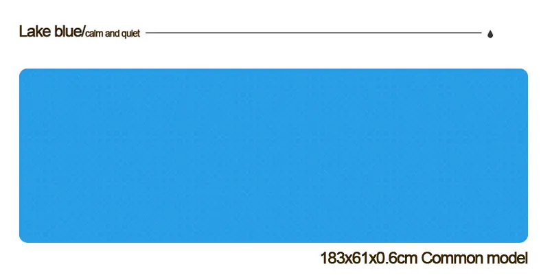 6 мм 183*61 см TPE коврик для йоги с позиционной линией нескользящий коврик для начинающих экологический фитнес гимнастический коврик - Цвет: Синий