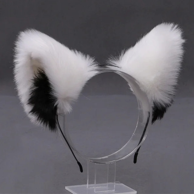 Cosplay Cute Cat Fox Fur Ear Hair Hoops Anime Lolita Hairband Fur Headbands Clip Women Girl Hair Accessories Ear Hair Band 2