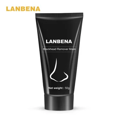 Черная маска LANBENA, маска для лица от черных точек, средство для удаления черных точек, уход за кожей, грязевые полоски для носа, лечение акне, маска для удаления пор