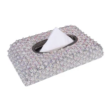 Ручная работа, блестящие стразы, жемчуг, кристалл, Бриллиант, Кристалл для автомобиля, декоративная ткань, коробка