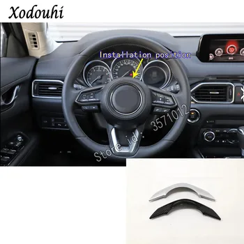 

For Mazda CX8 CX-8 2017 2018 2019 2020 Car Sticker Ornament Body Cover Styling Steering Wheel Interior Kit Switch Trim Frame