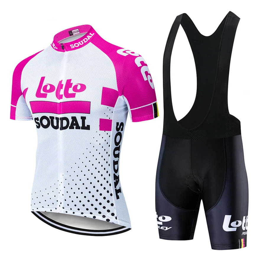 8 Pro team Lotto флуоресцентный зеленый цикл JUMBO 9D broek Мужской комплект велосипедной одежды шорты для велосипедистов MTB Ropa Ciclismo hombre Maillot - Цвет: 8